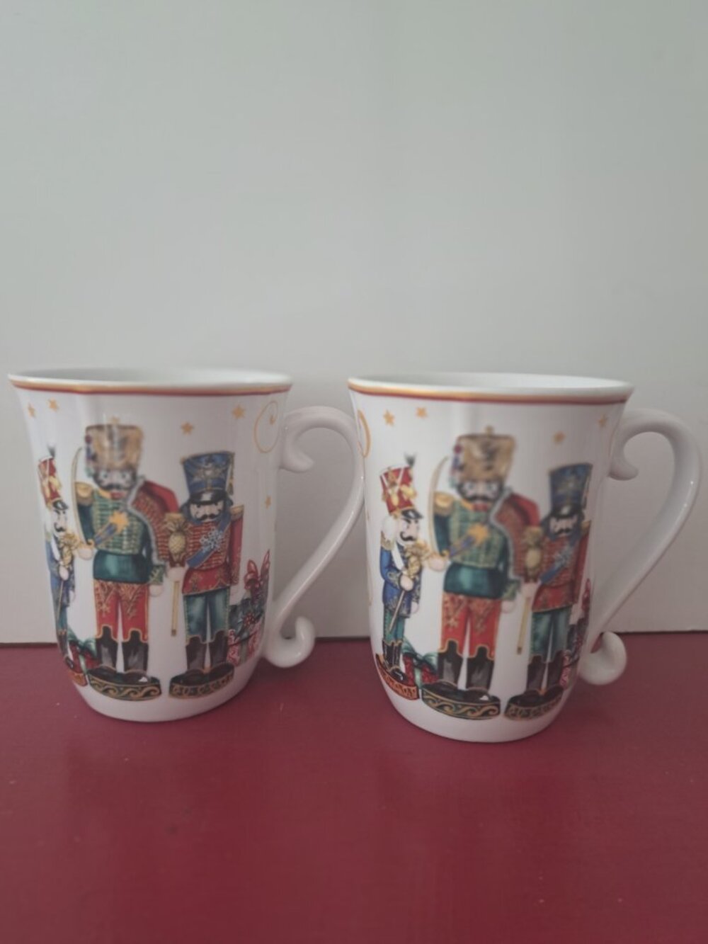 Two 'Twas the night before Christmas' Nutcracker mugs